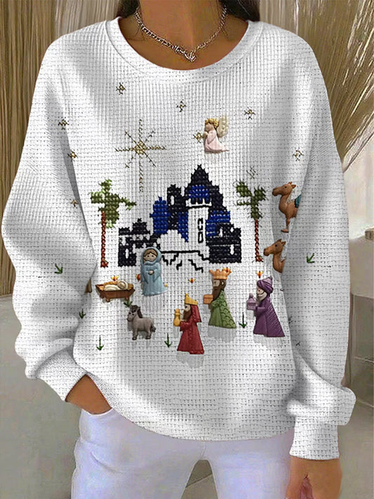 Women's Christmas Print Casual Sweatshirt