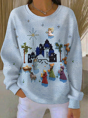 Women's Christmas Print Casual Sweatshirt