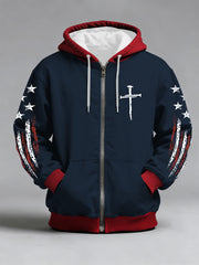 Men's Faith Cross Zip-Up Hoodie