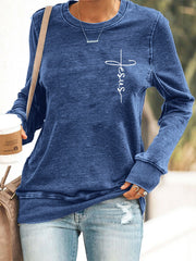 Women's Jesus The Way The Truth The Life Casual Sweatshirt