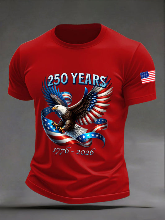 Men's American   Anniversary Print T-Shirt