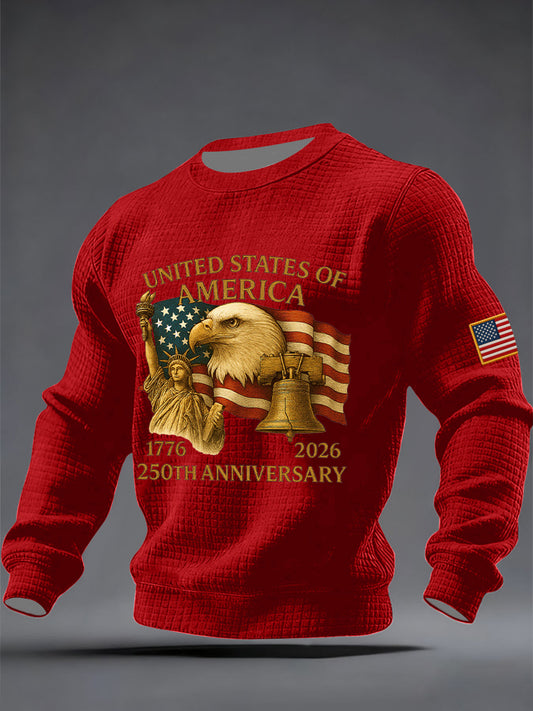 Men's American   Anniversary Print Sweatshirt
