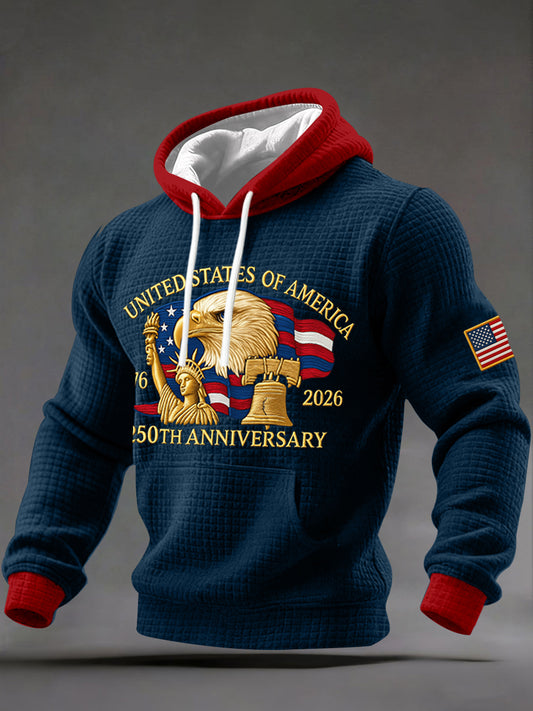 Men's American   Anniversary Print Hoodie