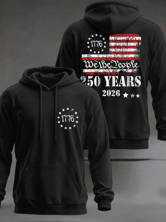 Men's United States   Printed Casual Hoodie