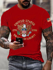 Men's America   Printed Casual T-Shirt