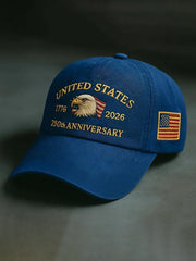 Unisex   Anniversary Embroidered Hat