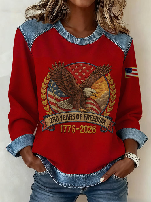 Women's American  th Anniversary Sweatshirt