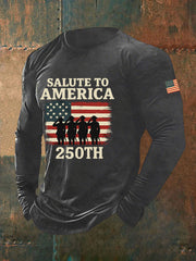 Men's United States   Printed Casual T-Shirt