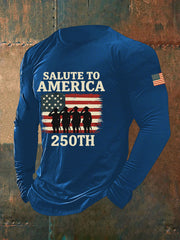 Men's United States   Printed Casual T-Shirt