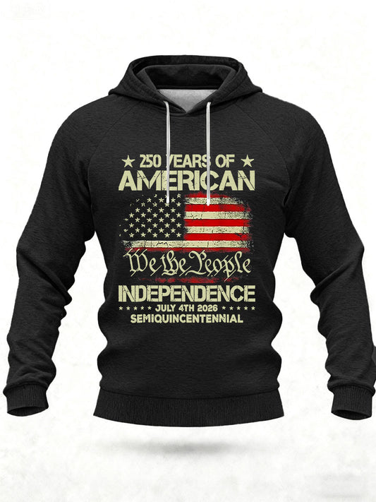 Men's United States   Printed Casual Hoodie