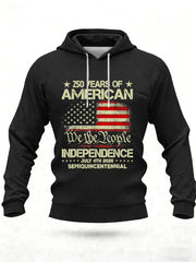 Men's United States   Printed Casual Hoodie
