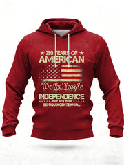 Men's United States   Printed Casual Hoodie