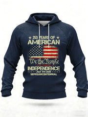 Men's United States   Printed Casual Hoodie