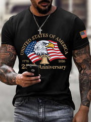 Men's United States of America  th Anniversary Print T-Shirt
