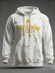 Men's FREEDOM   Printed Casual Hoodie