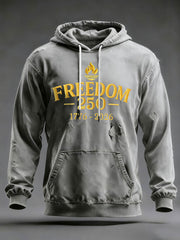 Men's FREEDOM   Printed Casual Hoodie