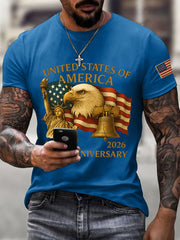 Men's United States of America  th Anniversary Print T-Shirt