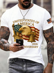 Men's United States of America  th Anniversary Print T-Shirt