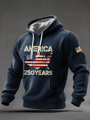 Men's United States   Printed Casual Hoodie