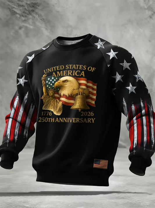 Men's America   Printed Casual Sweatshirt