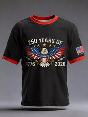 Men's American  th Anniversary Print T-Shirt