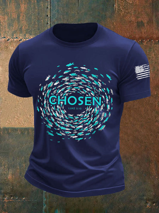Men's Chosen Luke 5:10 Short-sleeved T-shirt
