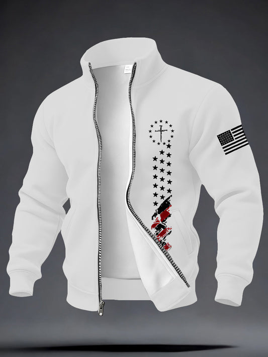 Men's Jesus The Way The Truth The Life Cross Long Sleeve Top