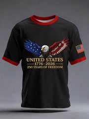 Men's USA  th Anniversary Print T-Shirt