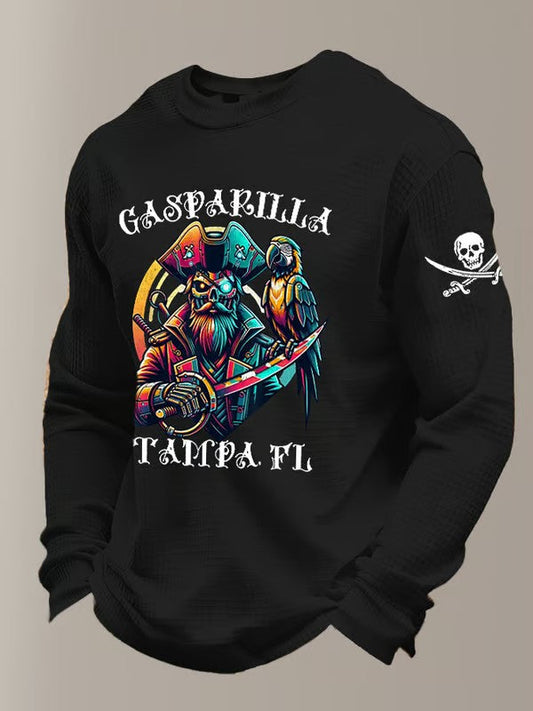 Men's Gasparilla Pirate Festival Printed Waffle Sweatshirt