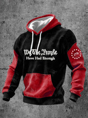Men's American  th Anniversary Print Casual Hoodie