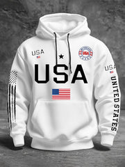 Men's USA Flag Hoodies