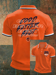 Men's Good Better Best Print Football Fans Gameday Casual Top