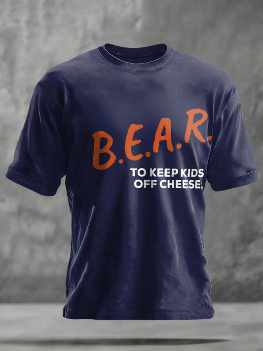 Unisex Bears Nation Football Lover Printed T-shirt