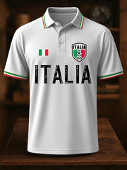 Men's Italian Soccer 2026 Printed Casual Top