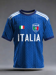 Men's Italian Soccer 2026 Printed Casual T-shirt