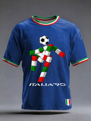 Men's Italian Soccer 2026 Printed Casual T-shirt