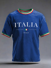 Men's Italian Soccer 2026 Printed Casual T-shirt