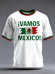 Men's Mexico Football Lover Printed short sleeves t-shirt