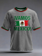 Men's Mexico Football Lover Printed short sleeves t-shirt