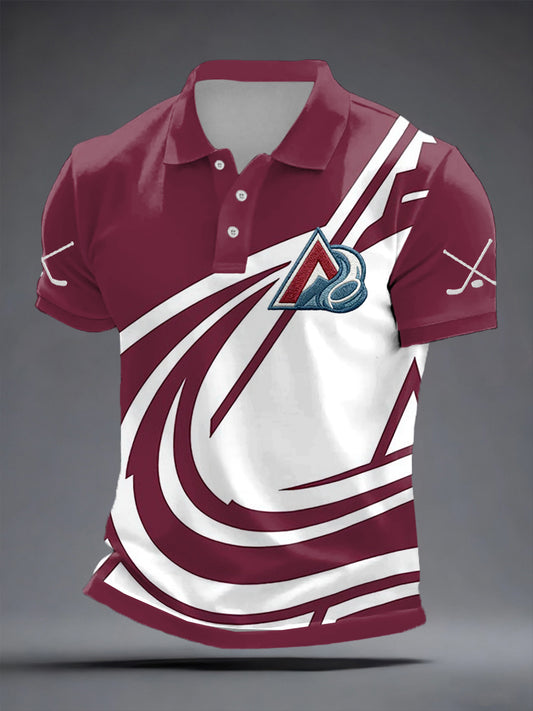 Men's Ice Hockey Print Short Sleeve Shirt