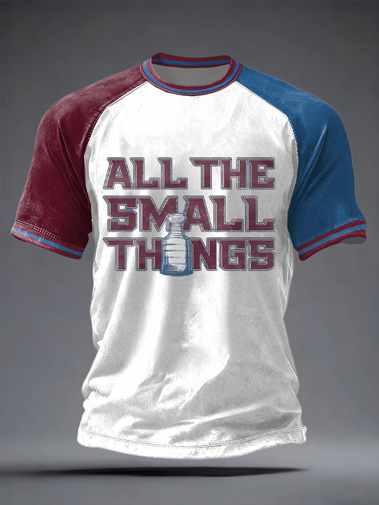 Men's Ice Hockey Print Casual T-shirt