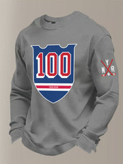 Men's Hockey Waffle Printed Sweatshirt