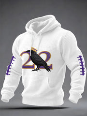 Men's Henry Number 22 Football Fans Gameday Casual Checkered Hoodie