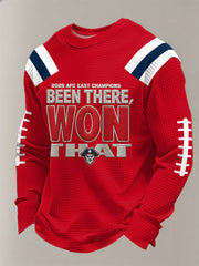 Men's Been There, Won That Gift For Football Fans Casual Waffle Long Sleeve T-Shirt