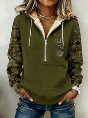 Women's Reindeer Camouflage Hoodie