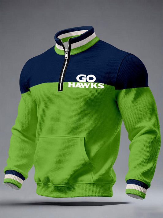 Men's American Football Zip-Up Jacket