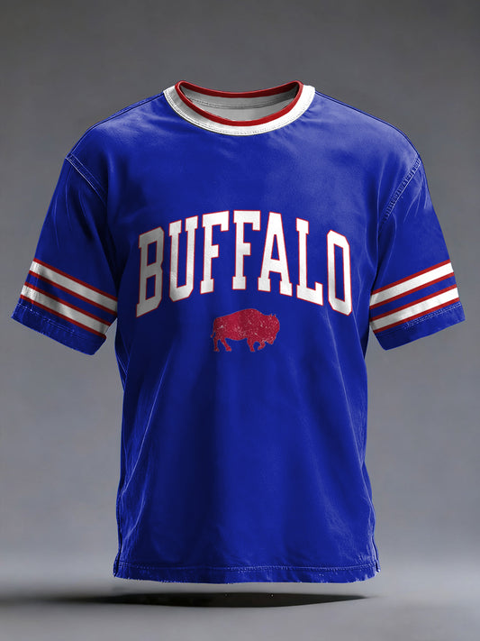 Men's Football Fans Gameday Print Casual Tee