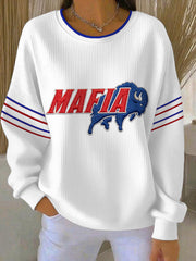 Women's Bills Mafia Football Fans Gameday Casual Sweatshirt