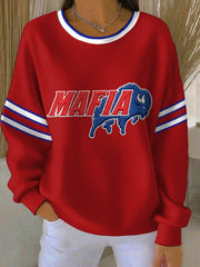 Women's Bills Mafia Football Fans Gameday Casual Sweatshirt