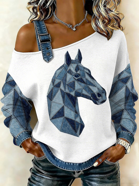 Women's Horse Art Top